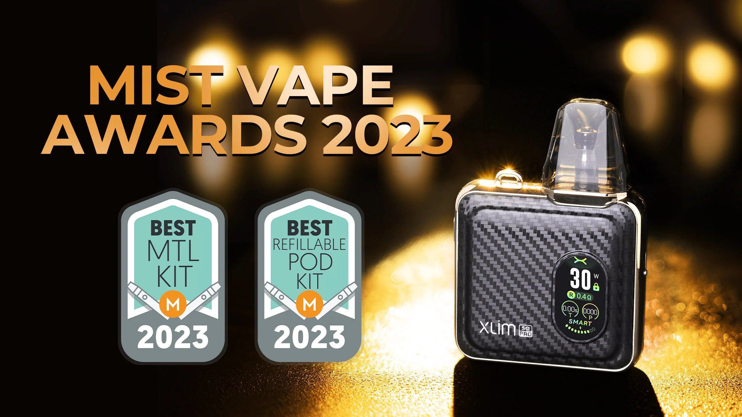 [[PL170]] XLIM SQ Pro نے MIST Vape Awards 2023 کے طور پر دوہری اعزازات حاصل کیے ہیں۔